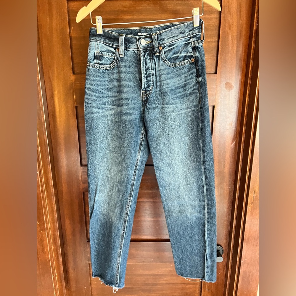 Old Navy Dark Blue High-Rise Jeans